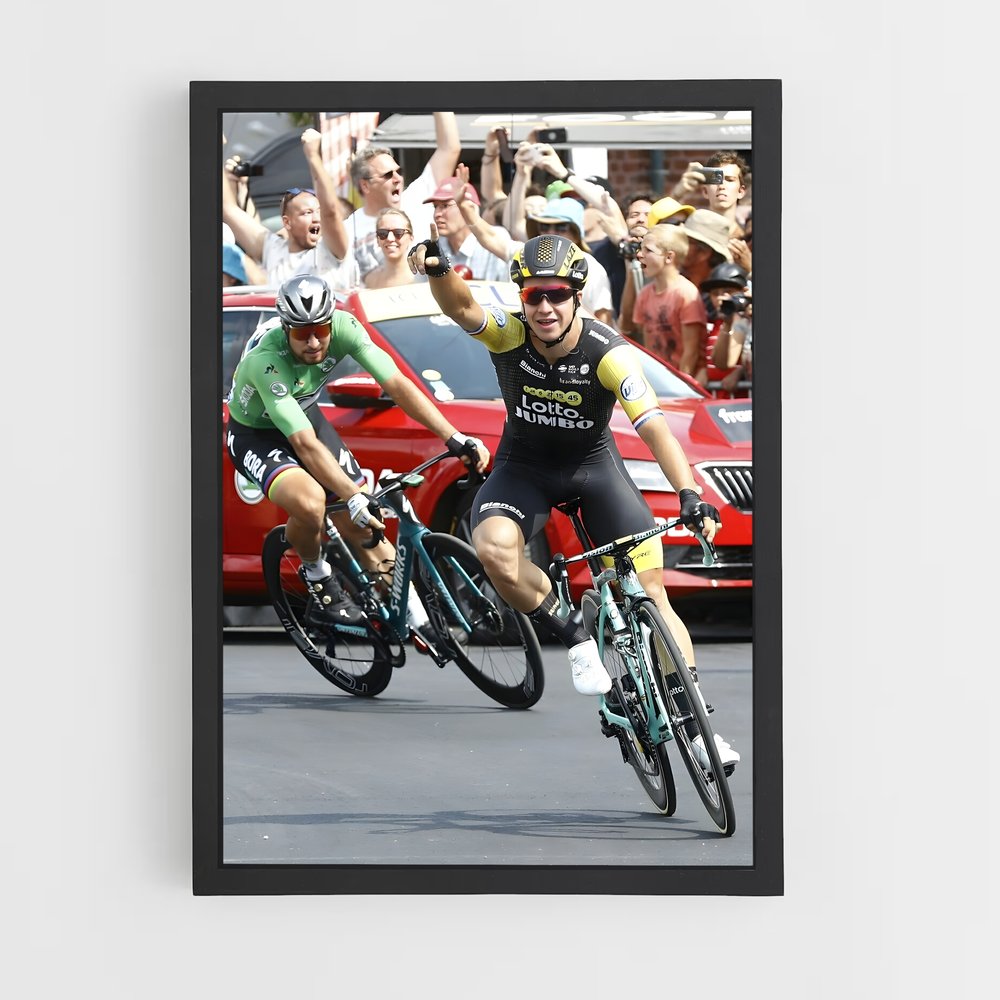 Poster Pédale à Fond – affiche Cyclisme (vue 2)